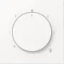 Placa de cobertura JUNG LS1749BFWWM para termostato, branco alpino, design LS 990