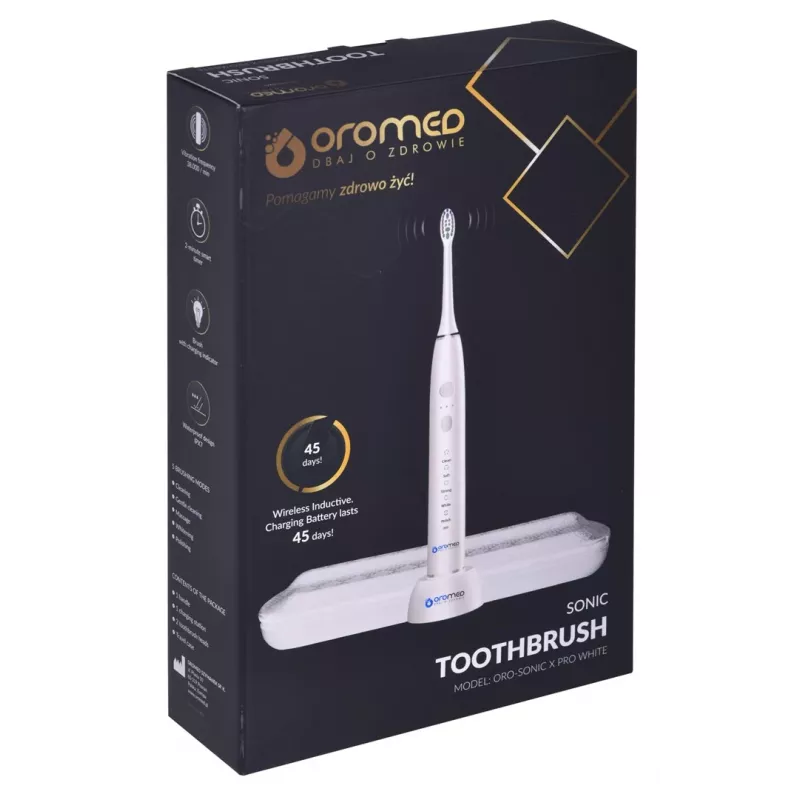 Escova de dentes sónica oromed ORO-SONIC X PRO WHITE