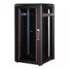 Armário de rede ROLINE 19 polegadas Pro 22U, 600x600 mm (LxP), porta de vidro, preto