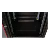 Armário de rede ROLINE 19 polegadas Pro 22U, 600x600 mm (LxP), porta de vidro, preto