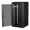 Armário de rede ROLINE 19 polegadas Pro 22U, 600x600 mm (LxP), porta de vidro, preto