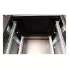 Armário de rede ROLINE 19 polegadas Pro 22U, 600x600 mm (LxP), porta de vidro, preto