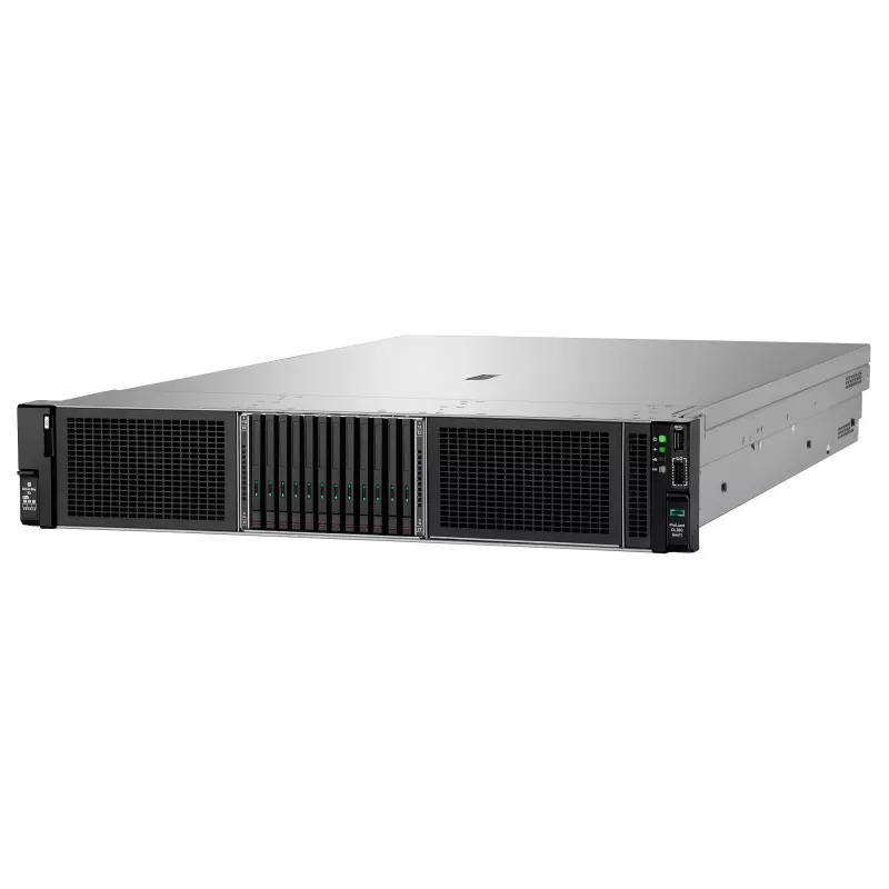 Servidor rack 2U HPE ProLiant DL380 Gen11 - Intel Xeon Silver 4510 12 núcleos 2.4GHz - 64GB DDR5 - 2x480GB SSD - MR408i-o - 2x1000W PSU