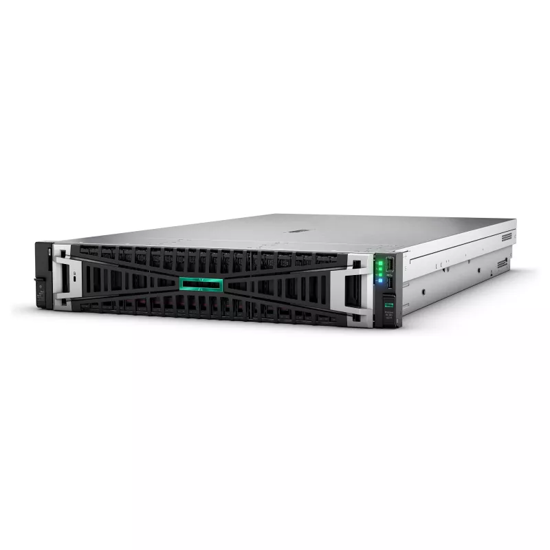 Servidor rack 2U HPE ProLiant DL380 Gen11 - Intel Xeon Silver 4510 12 núcleos 2.4GHz - 64GB DDR5 - 2x480GB SSD - MR408i-o - 2x1000W PSU