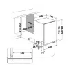 Whirlpool W7IHT40T máquina de lavar loiça de encastrar, 15 conjuntos, 8 programas, 6th Sense, terceiro cesto, abertura automática da porta