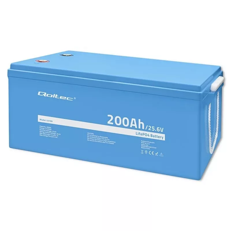 Bateria LiFePO4 Qoltec 25,6V 200Ah BMS