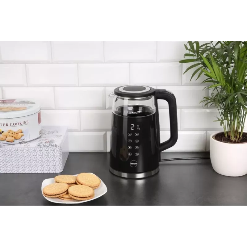 Chaleira elétrica ELDOM C530 NEVO 1,7 L 2200 W preto, transparente
