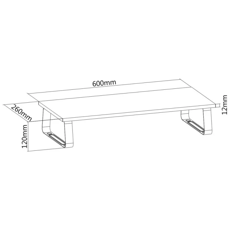 Suporte de secretária para monitor único TECHLY ICA-MS 600TY - preto, 17 inch-32 inch, VESA 75x75/100x100, capacidade 9 kg
