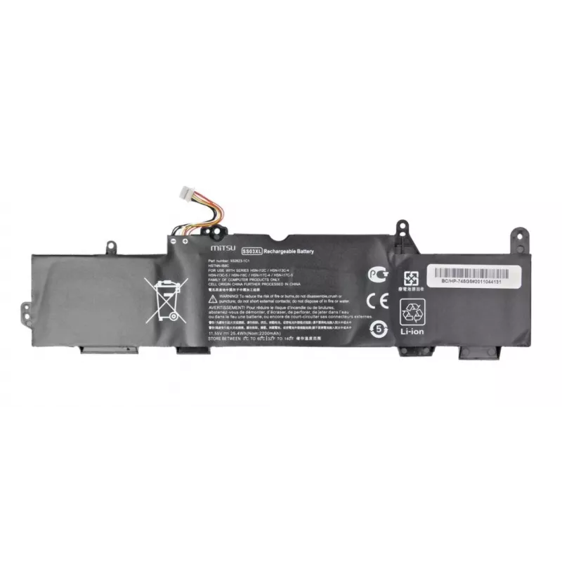 MITSU bateria para HP EliteBook 735 G5, 745 G5, 840 G5 - 2200 mAh (25 Wh), 11,55V