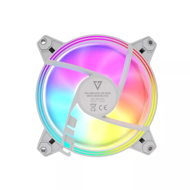 MODECOM Volcano Apex 120 ARGB Ventoinha reversa branca 120mm