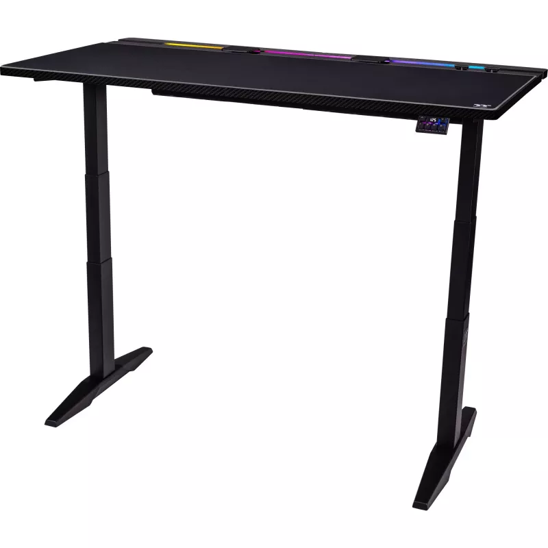 Secretária gaming Thermaltake G700 RGB - preto - fita LED RGB - 16,8 milhões de cores - 1600x800 mm