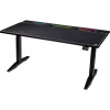 Secretária gaming Thermaltake G700 RGB - preto - fita LED RGB - 16,8 milhões de cores - 1600x800 mm