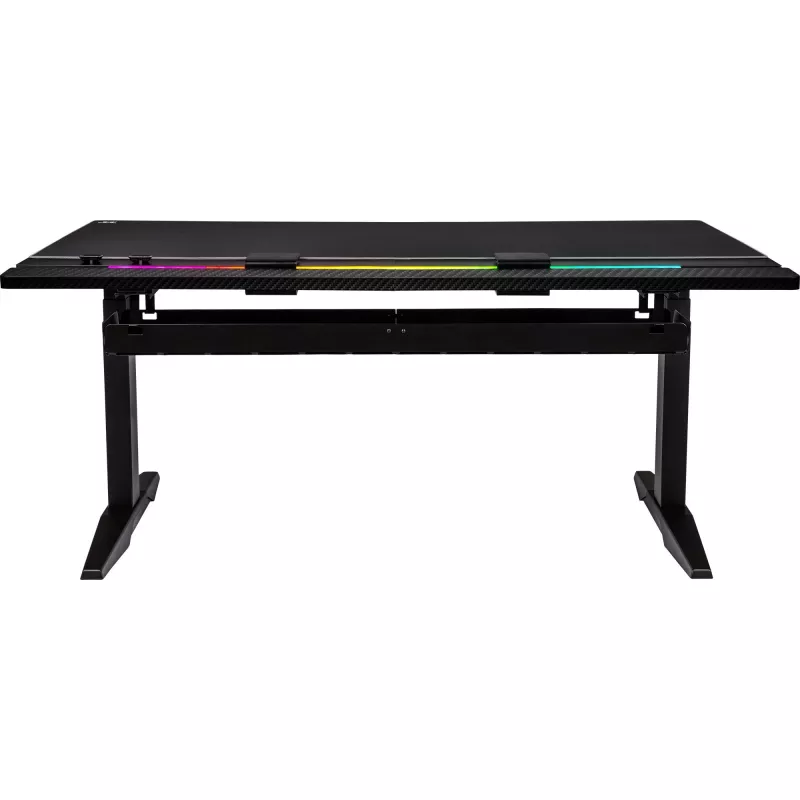 Secretária gaming Thermaltake G700 RGB - preto - fita LED RGB - 16,8 milhões de cores - 1600x800 mm
