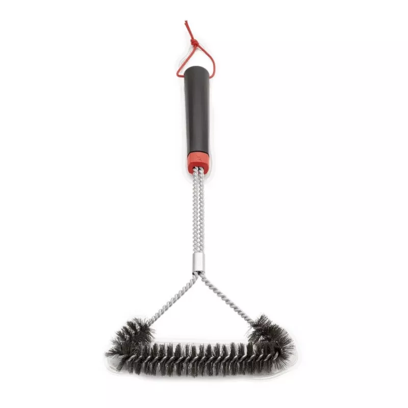 Weber escova de grelhador de três lados 46cm