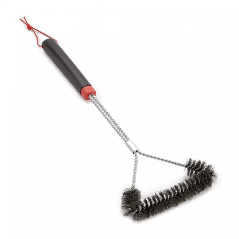 Weber escova de grelhador de três lados 46cm