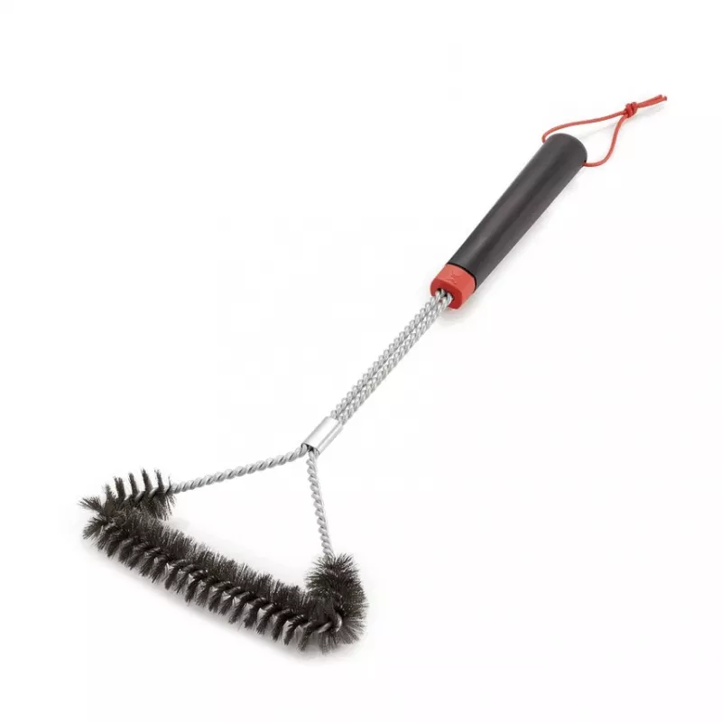 Weber escova de grelhador de três lados 46cm