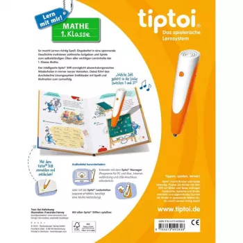 RAVENSBURGER tiptoi Aprende comigo! Matemática 1.º ano livro de aprendizagem interativo