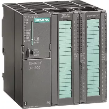 Siemens SIMATIC S7-300 CPU 314C-2 DP CPU compacta, MPI, 24 DI/16 DO, 4 AI/2 AO, 192 KB de memória