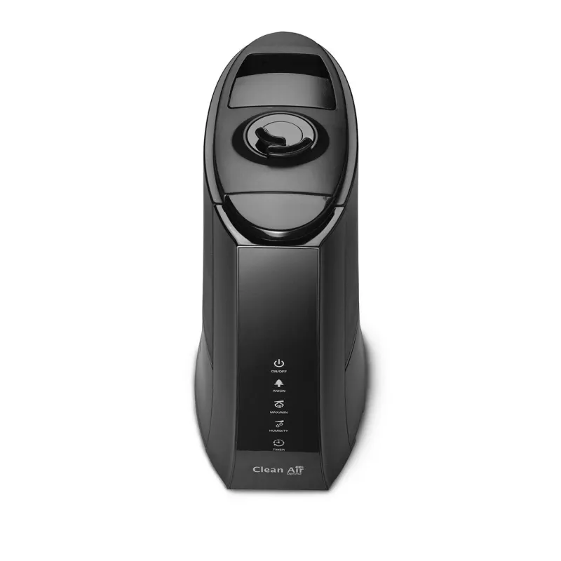 Clean Air Optima CA-603 humidificador ultrassónico com ionizador, 5 l, até 45 m², aromaterapia, higróstato, ecrã LCD, telecomando, preto
