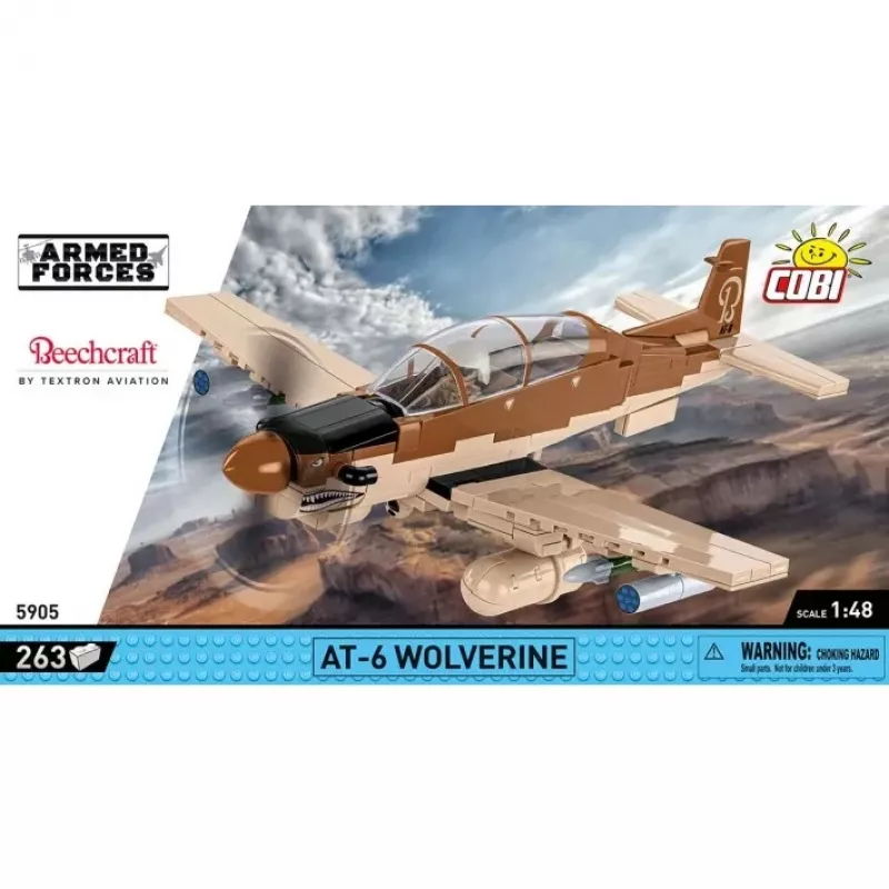 COBI KLOCKI Blocks AT-6 Wolverine conjunto de construção de 263 peças
