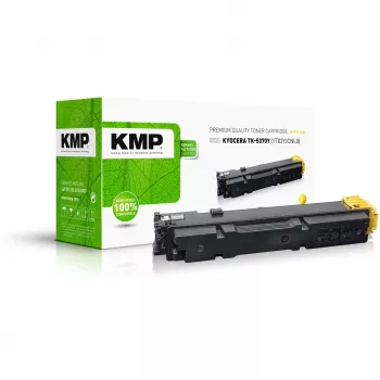 Tinteiro remanufaturado KMP para Kyocera TK-5370Y amarelo 5000 páginas