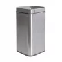 Balde do lixo em aço inoxidável MAULprime 25L com tampa aberta