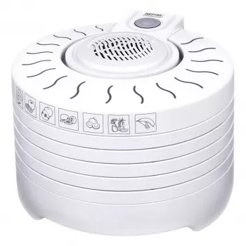 Desidratador de cogumelos e fruta MPM MSG-01 250W 5 tabuleiros branco