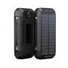 Power bank solar para exterior PowerNeed S20000Q 20000mAh com carregamento sem fios, QC3.0 e PD 20W, preto
