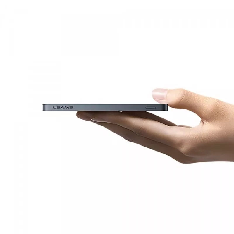 Power bank USAMS 5000mAh 20W PD MagSafe sem fios cinzento