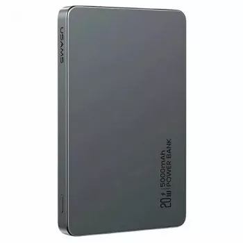 Power bank USAMS 5000mAh 20W PD MagSafe sem fios cinzento
