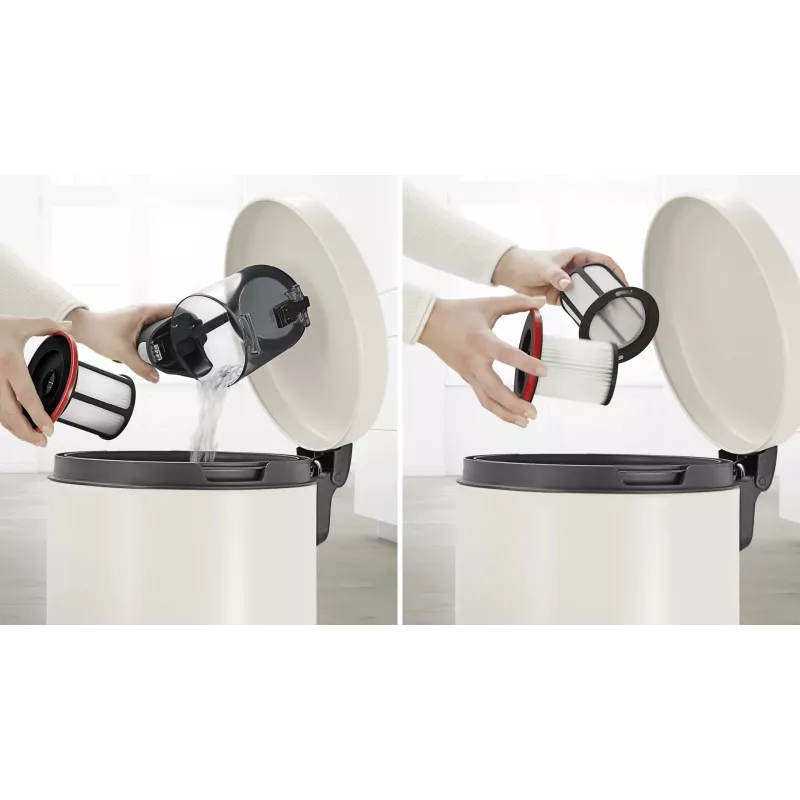 Aspirador de pó a bateria Bosch Unlimited Serie 6 BCS611P4A, 0,3 L, preto, 2,5 Ah