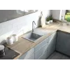 Torneira de cozinha DEANTE cinzento grafite monocomando latão bica em U orientável