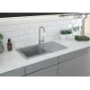 Torneira de cozinha DEANTE cinzento grafite monocomando latão bica em U orientável
