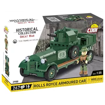 COBI KLOCKI Historical Collection Rolls-Royce Armoured Car 1920 Pattern Mk I conjunto de blocos de construção (226 peças)
