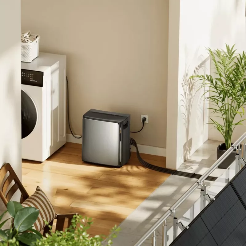 EcoFlow STREAM Ultra X Black microinversor armazenamento de energia (3,84 kWh)