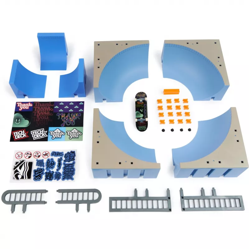 Conjunto de parque de skate fingerboard SPINMASTER Tech Deck Mega Bowl