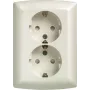 Tomada dupla Schuko Siemens 10/16A 250V 5UB2211 - acessório de alimentação elétrica