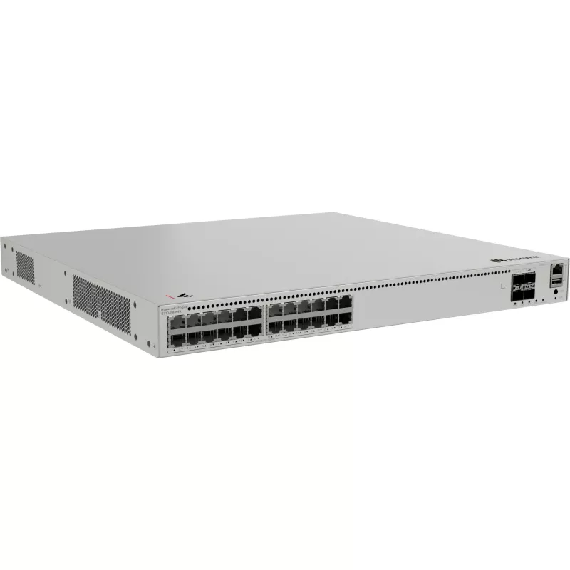 Switch gerido Huawei eKitEngine S310-24PN4X L2+ PoE+ - 24 portas 2.5G PoE+ + 4 uplinks 10G SFP+, orçamento PoE 400W, montagem em rack