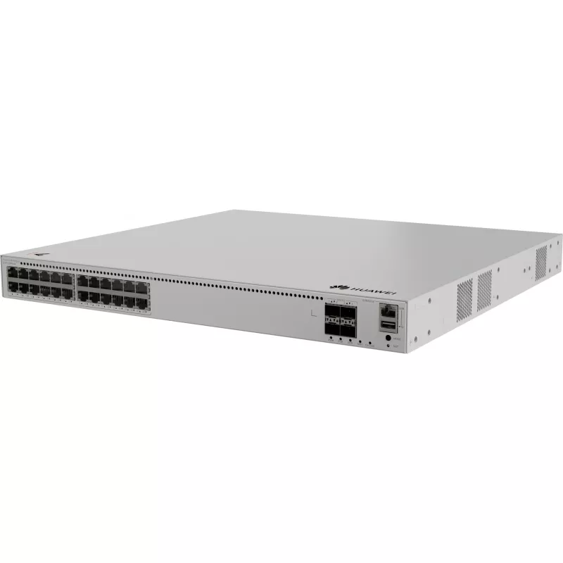 Switch gerido Huawei eKitEngine S310-24PN4X L2+ PoE+ - 24 portas 2.5G PoE+ + 4 uplinks 10G SFP+, orçamento PoE 400W, montagem em rack