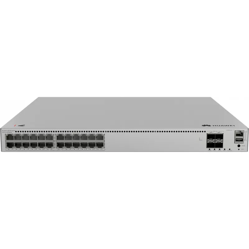 Switch gerido Huawei eKitEngine S310-24PN4X L2+ PoE+ - 24 portas 2.5G PoE+ + 4 uplinks 10G SFP+, orçamento PoE 400W, montagem em rack