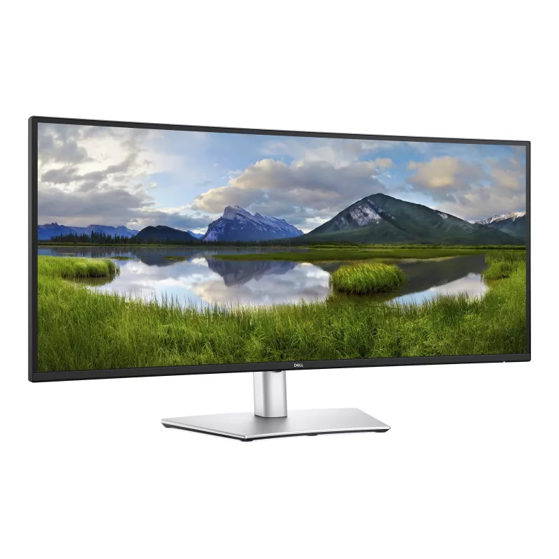 Monitor Dell P3425WE 34 inch IPS 21:9 100 Hz 5 ms 3440x1440 WQHD com hub USB-C e Power Delivery 90W, altura ajustável, rotação, inclinação, 5 anos de garantia