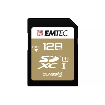 Cartão de memória Emtec SDXC 128GB Class10 Gold+ UHS-I U1