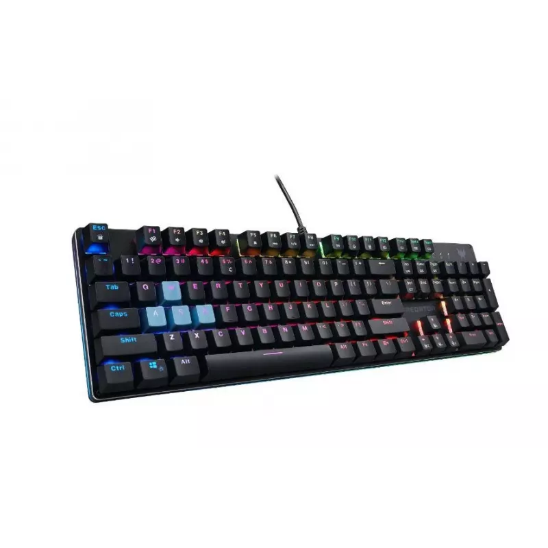 Acer Predator Aethon 303 teclado gaming - com fio - interruptores mecânicos Kailh Blue - retroiluminação RGB - layout US - preto