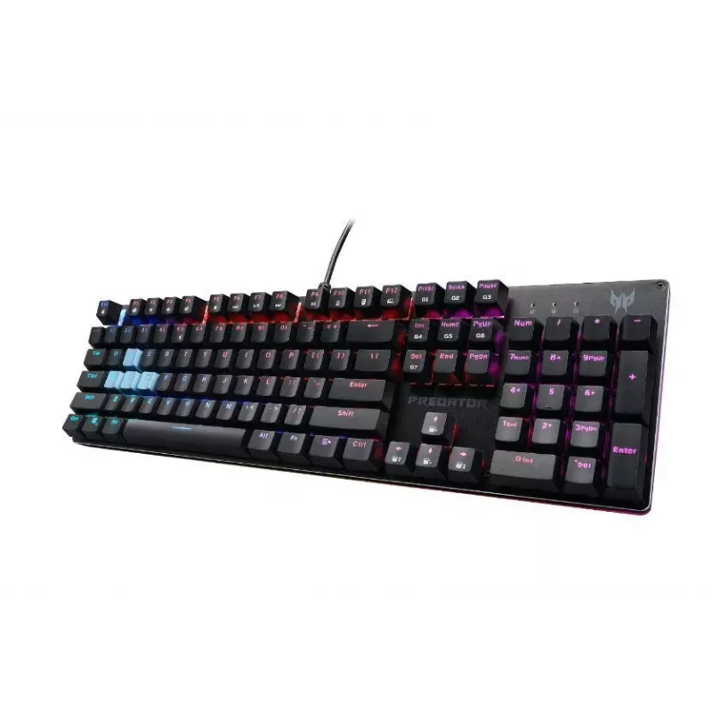 Acer Predator Aethon 303 teclado gaming - com fio - interruptores mecânicos Kailh Blue - retroiluminação RGB - layout US - preto