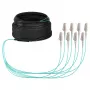 EFB-ELEKTRONIK cabo trunk U-DQ ZN BH OM3 8G 1x8 LC-LC 30m Dca LSZH