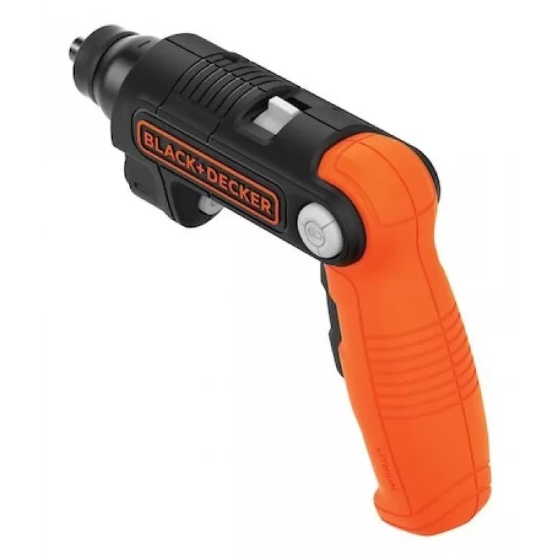 Black & Decker BDCSFL20C-QW aparafusadora com bateria 3,6V com lanterna, preto/laranja