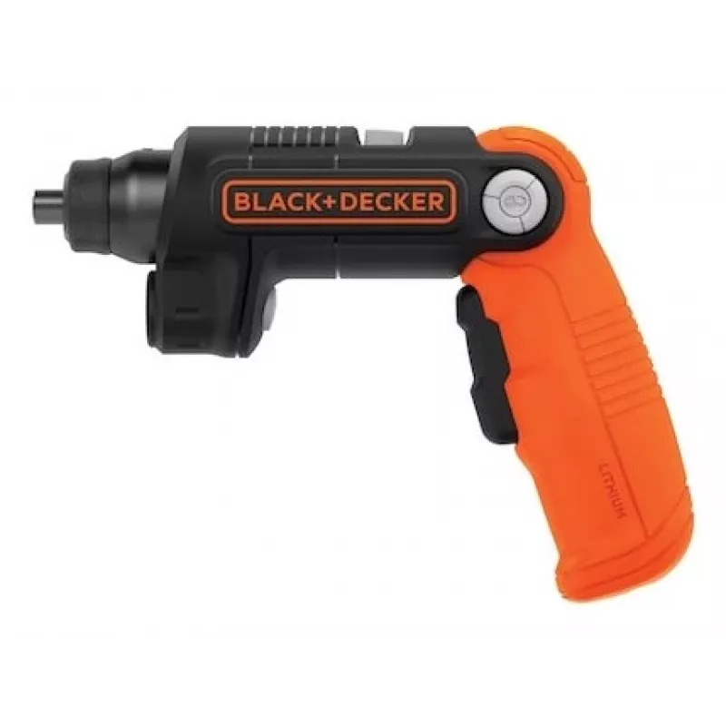 Black & Decker BDCSFL20C-QW aparafusadora com bateria 3,6V com lanterna, preto/laranja
