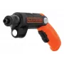 Black & Decker BDCSFL20C-QW aparafusadora com bateria 3,6V com lanterna, preto/laranja