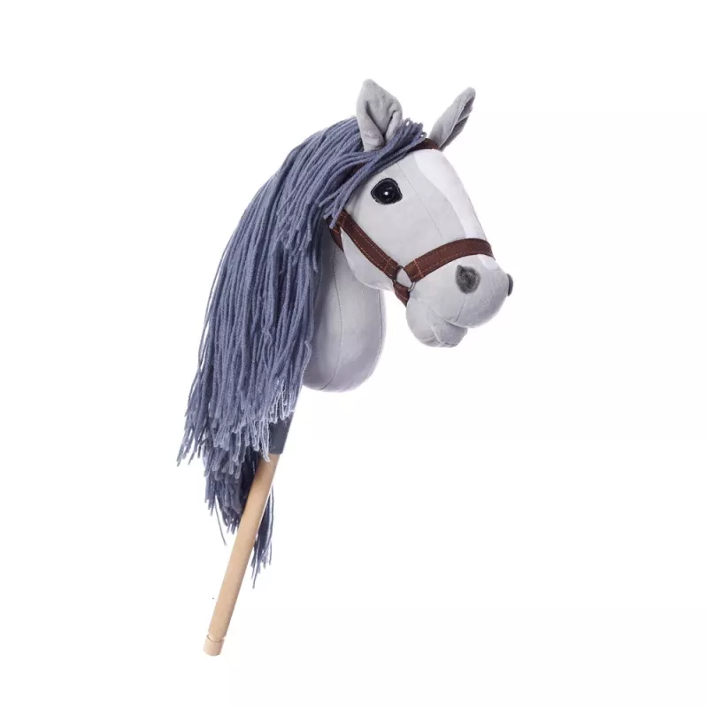 TOOTINY cavalinho de peluche com cabo A3 HOPPIHORSE, cinzento