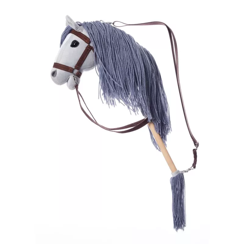 TOOTINY cavalinho de peluche com cabo A3 HOPPIHORSE, cinzento